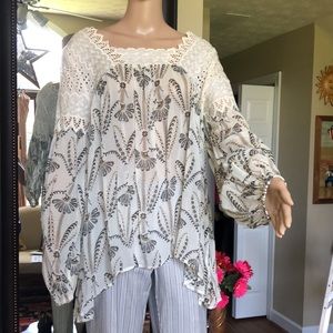 Floret Beautiful Top. eyelet Detail s10